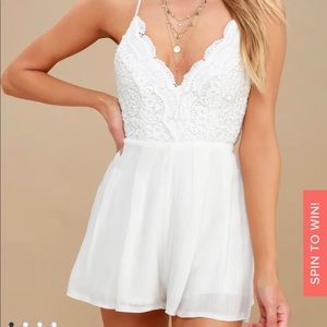 Lulu’s white romper